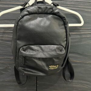 Adidas Black Leather Backpack (Mini)